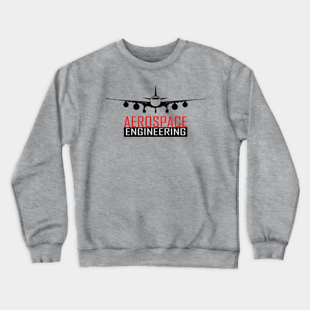 aerospace engineering aeronautical aircraft Crewneck Sweatshirt by PrisDesign99